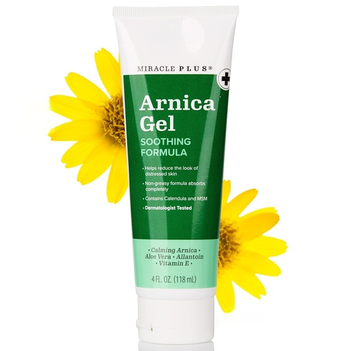 [BRSWGFDQOUJWAETG] Miracle Plus Natural Arnica Bruise Gel For Body | Skin Care Arnica Montana Lotion Topical Gel | Extra Strength Vitamin K Cream Ointment, 4 Fl Oz