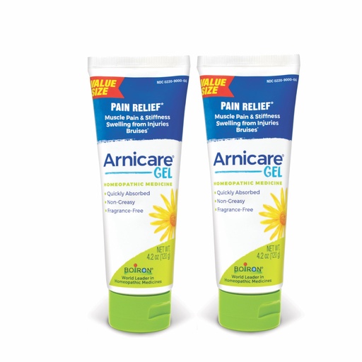[BRSROHQRBV6RUA3P] Boiron Arnicare 4.2oz Gel (Pack of 2) - Soothing Relief - Muscle & Joint Pain, Bruises, Swelling - Fragrance-Free