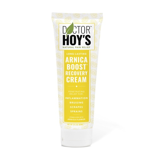 [BRSWKHQYCYMQOHTE] DOCTOR HOY'S Natural Arnica Boost Recovery Cream, Bruise and Muscle Pain Relief Cream, Topical Homeopathic Formula with Arnica Montana for Rapid Bruise Relief (3 Fl Oz)
