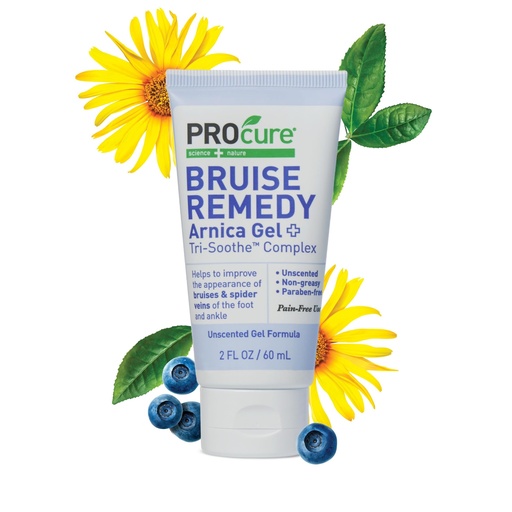 [BRSWIGD6CQAGE3LU] PROcure Bruise Remedy Gel – Arnica Montana & MSM for Reducing Appearance of Bruising, Spider Veins & Skin Discoloration on Feet & Ankles