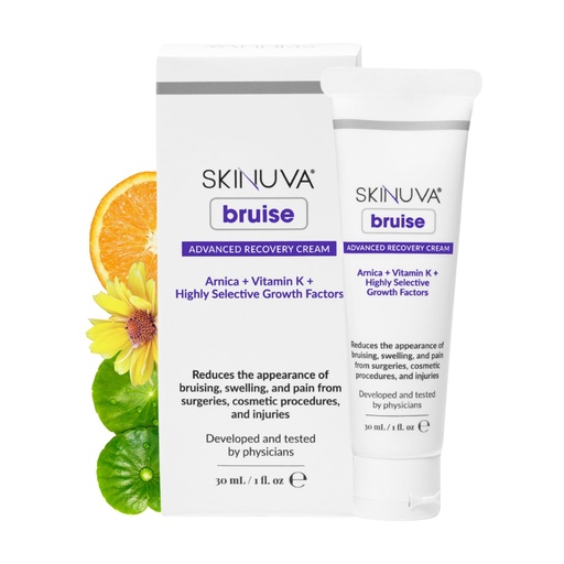 [BRSREZT4AEOQOGY2] Skinuva® Bruise Advanced Recovery Cream - Topical Bruise Cream Formulated with Growth Factors, Arnica & Vitamin K (1 oz)
