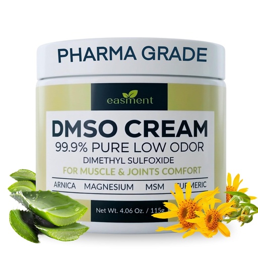 [BRSRGGQZCR6BUFDL] DMSO Cream 99.9% Pure Pharmaceutical Grade for Topical Muscle & Joint Comfort with MSM, Arnica & Magnesium - Support for Knees, Back, Shoulders and Workout Muscle Recovery