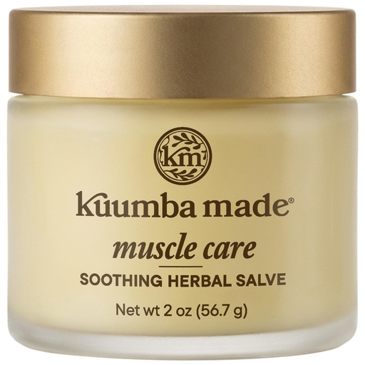 [BRSWIEITABYRYDD4] Kuumba Made Muscle Care Herbal Salve, Soothing Plant-Based Balm with Arnica, St. John’s Wort & Ginger, 2 Oz