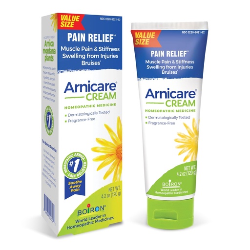 [BRSWGFLYBABA4F3D] Boiron Arnicare Cream for Joint Pain, Muscle Pain, Swelling, Soreness, Stiffness, and Bruises - Fast Absorbing and Fragrance-Free - 4.2 oz
