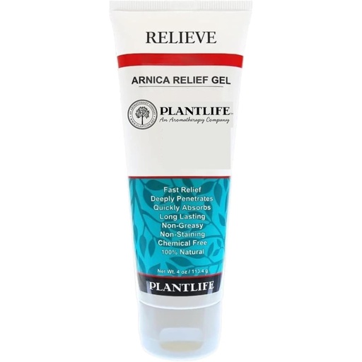 [BRSROYICOYFBGHTX] Plantlife Arnica Relieve Gel - Made with Arnica and 100% Pure Essential Oils - Relieve Products are a Homeopathic Solution for Everyday Use - Works Quickly and Effectively - Made in California