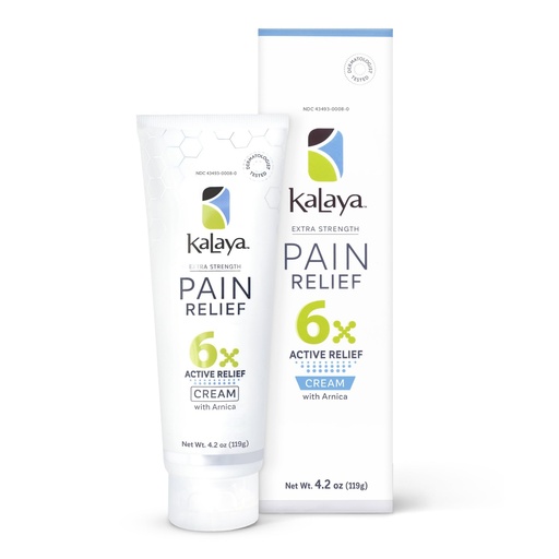 [BRSWYZQ3CEJQYE3F] Kalaya Pain Relief Cream with Arnica for Muscles and Joints – 6 Natural Active Ingredients with Long Lasting and Fast Acting Relief in 3 Minutes - Dermatologist Tested to Soothe Tension - 4.2 oz