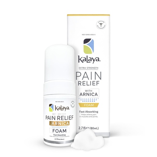 [BRSROHD3OQCBGDYZ] Kalaya Naturals Extra Strength Pain Relief Foam with Arnica - Supports Pain Relief in Muscle & Joints (2.7 Ounces)