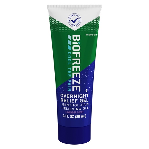 [BRSRMBICOYJQ4EQY] Biofreeze Overnight Gel Pain Relief, Knee & Lower Back Pain Relief, Arthritis Pain Reliever, Neck Pain Relief, Cooling Joint Pain Relief, Lavender Scented Menthol Gel 3 Fl Oz