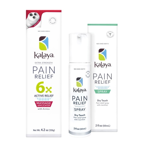 [BRSREFD4AQAWMDL5] Kalaya 6X Pain Relief Arnica Cream with Massager and Active Pain Relief Spray for Joint & Muscle Pain