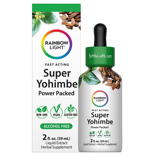 [BRSREFADCB4AGFLJ] Rainbow Light Yohimbe Extract Supplement for Men and Women | 2 Fl Oz | Fast Acting, Power Packed Formula | Alcohol Free | Non-GMO and Gluten Free