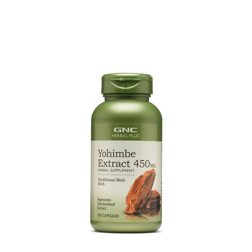 [BRSWKYQLPN7WCA3I] GNC Herbal Plus Yohimbe Extract 450 mg (100 Capsules)