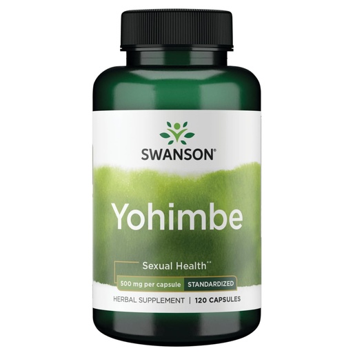 [BRSWIYT7PMNGY3DG] Swanson Yohimbe (Standardized) 500 Milligrams 120 Capsules