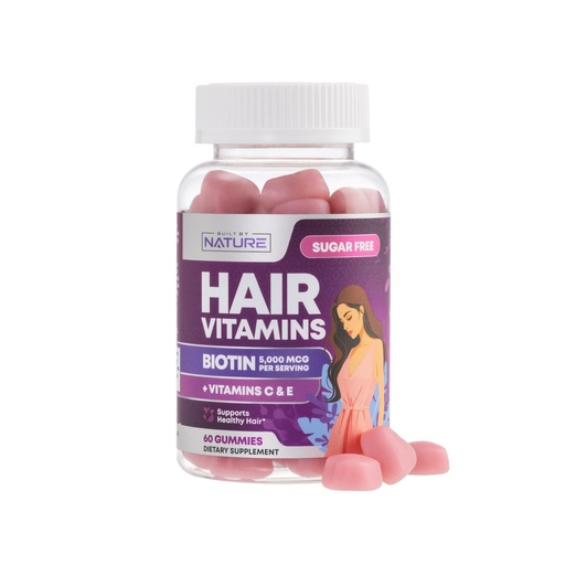 [BRSRAAL7BAFAECL4] Built by Nature Hair Skin and Nails Vitamins – Hair Skin and Nails Gummies for Women, Hair Growth Gummies with Biotin for Hair, Skin & Nail Support, Skin Vitamins & Hair Nail Supplement – 60 Gummies