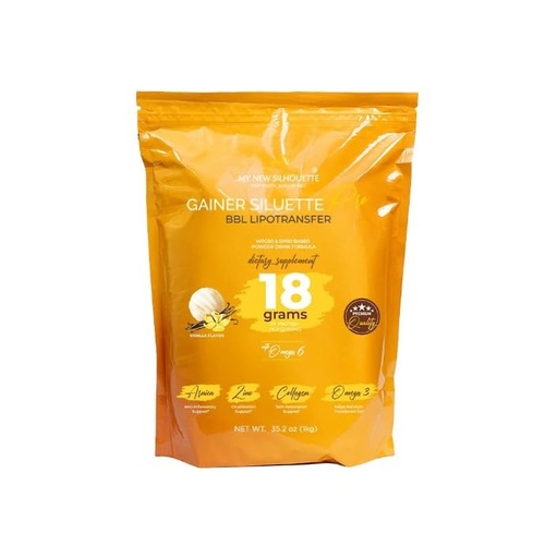 [BRSRMBIZCNYROHL2] Protein My New Silueta Gainer Siluette Pro Helps Recover BBL Volume (vainilla)
