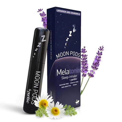 [BRSREHAFOANQ2DL7] Melatonin Diffuser for Sleep Support – Natural Sleep Aid & Stress Relief Diffuser – Nicotine-Free, Non-Habit Forming – Reusable & Portable Melatonin Diffuser – Lavender & Chamomile Aroma