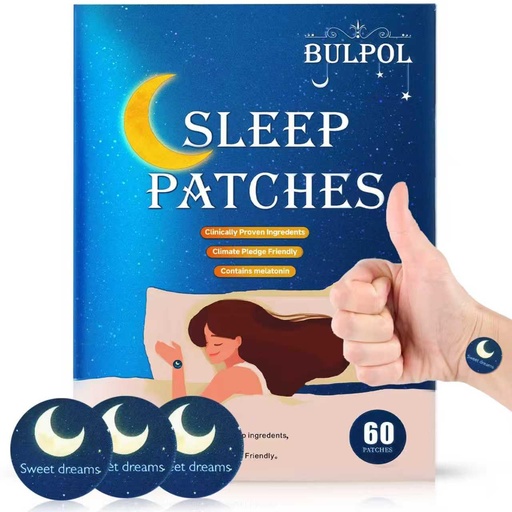 [BRSRGAA2AV7AEFD4] Sleep Patches for Adults, 60 Pack Upgraded Deep Sleep Patches, Formulated with All Natural Ingredients, Long-Lasting Night Comfort for Both Men and Women, Easy to Use All Night Long
