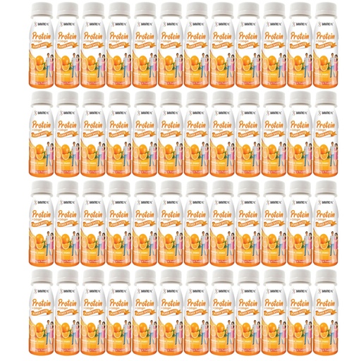 [BRSWYYD2OAHQKCL6] BariatricPal Ready-To-Drink 25g Whey Protein & Collagen Power Shots - Tropical Orange (48 Bottles)