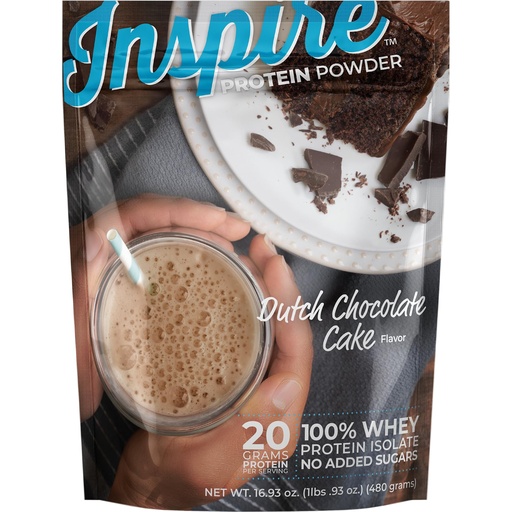 [BRSROFI7CMPWKCLK] Bariatric Eating Inspire 20g Whey Protein Isolate Powder - Dutch Chocolate Cake (20 Servings)