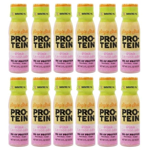 [BRSWYGD4BN7QKFDJ] BariatricPal 15g Whey & Collagen Complete Protein Shots - Pink Lemonade