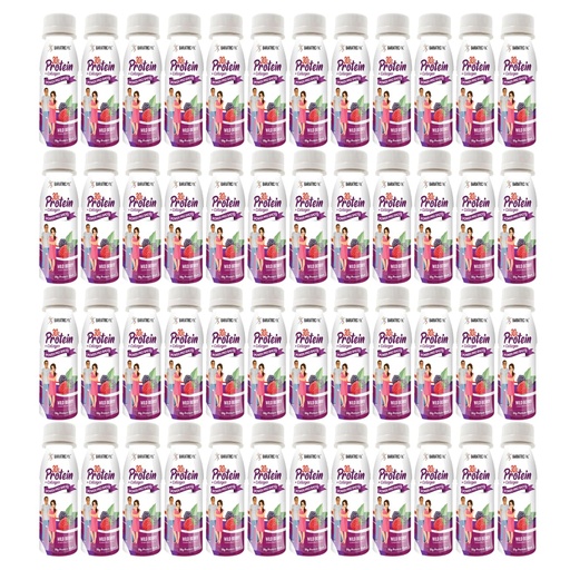 [BRSROHTYOYCBG2DD] BariatricPal 30g Whey Protein & Collagen Power Pro Shots - Wild Berry (48 Bottles)