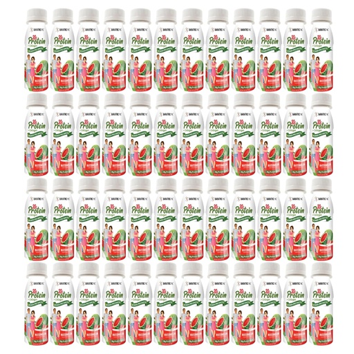 [BRSROGIPBEGQEEQ6] BariatricPal 30g Whey Protein & Collagen Sugar-Free Power Pro Shots - Watermelon (48 Bottles)