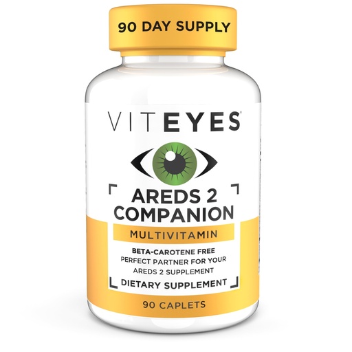 [BRSWIYYLBQCQEHT4] Viteyes Classic AREDS 2 Companion Beta-Carotene Free Multivitamin Supplement, Comprehensive Multivitamin Formula for AREDS 2 Users, 90 Caplets