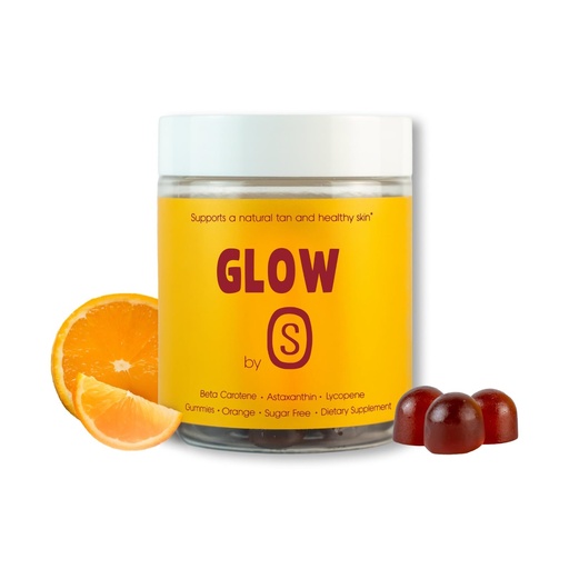 [BRSREBAKDEAQEHLV] Tanning Gummies with Astaxanthin, Beta-Carotene, Vitamin C, & Vitamin E - All Natural Skin Support, Sugar-Free Formula, Vegan, Non-GMO, 60 Gummies for Radiant Healthy Skin