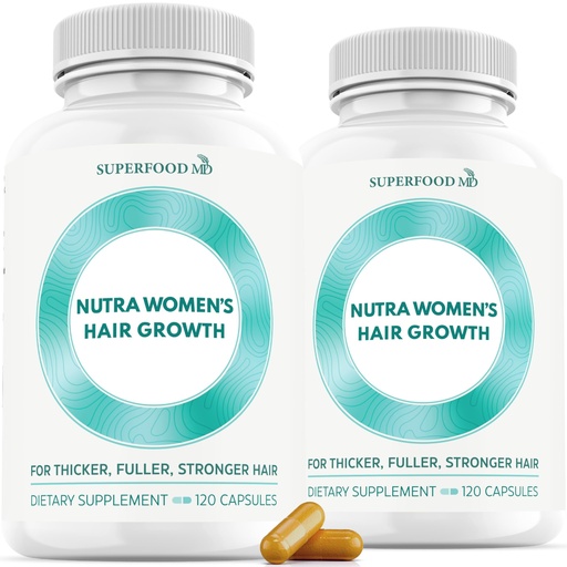 [BRSREFQCAB7QIHLD] Women's Balance Hair Growth Supplements, Ages 45 and Up, Customer Proven for Visibly Thicker Hair and Scalp Coverage, Soy-Free, Made with 26 Ingredients including Beta Carotenes - 2 Month Supply