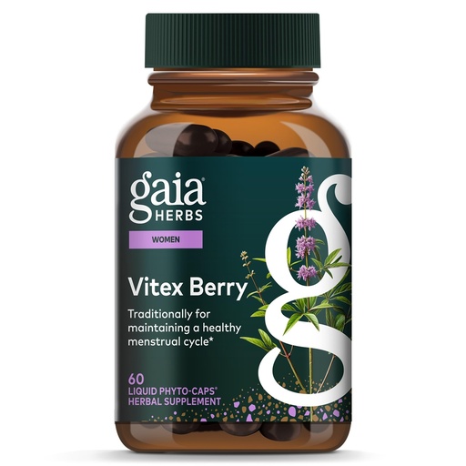 [BRSWIYI7C55A2CI5] Gaia Herbs Vitex Berry - Vitex Traditionally Used to Support Hormone Balance for Women & a Healthy Menstrual Cycle* - 60 Vegan Liquid Phyto-Caps (30 Servings)