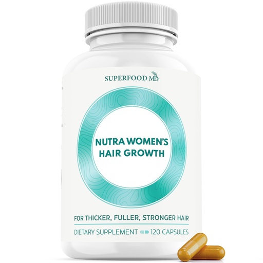 [BRSREFQCAB6QG333] Women's Balance Hair Growth Supplements, Ages 45 and Up, Customer Proven for Visibly Thicker Hair and Scalp Coverage, Soy-Free, Made with 26 Ingredients Including Beta Carotenes - 1 Month Supply