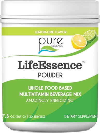 [BRSWIYTYO4BQGH3C] Pure Essence Labs LifeEssence Multivitamin Powder for Men and Women, Natural Herbal Supplement with Vitamin D3, B12, and Biotin, Energizing Whole Food Based Powder Mix, 7.3 oz