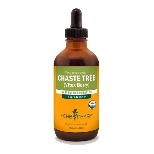 [BRSWIYTYOZYW2CLO] Herb Pharm Chaste Tree Liquid Extract for Female Reproductive System Support - 4 Ounce