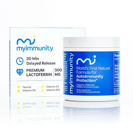 [BRSRAHY6BV6GMFAZ] Immune Balance Supplement | Grass-Fed Lactoferrin, Taurine, Vitamins D3, K2 & B12 | 30-Min Delayed-Release | Promotes Gut, Digestive & Overall Wellness | Low Lactose, Made in USA