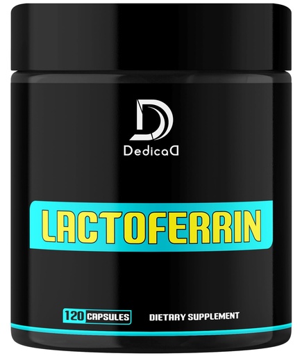 [BRSRO2YTBECWM3DO] DEDICAD 500Mg Lactoferrin Supplement - 120 Capsules for 2-Month Supply