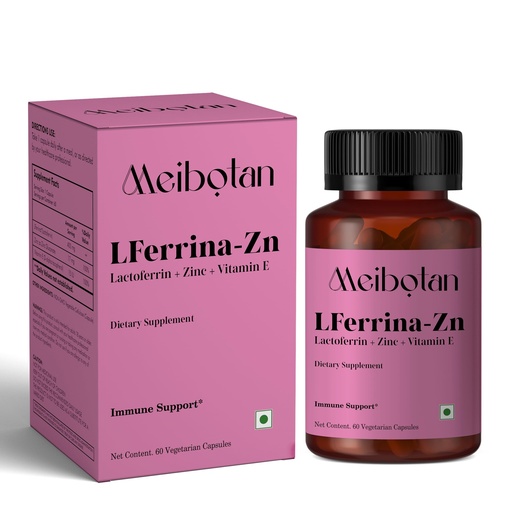 [BRSRAEIOOEJQGE3H] Lacto-Ferrina with Zinc 400 mg - Higher Absorption - for Zinc Iron & Vitamin E Absorption & Immune Function - Lactoferrin Supplements for Adults - 60 Counts