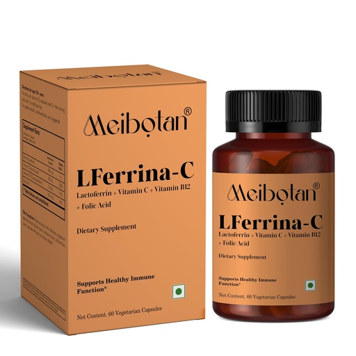 [BRSROAQFBUGQE2YV] lactoferrin Supplement with Vitamin C for Men & Women Reduces Oxidative Stress,Antioxidants,Strengthens Immunity,Protects Against Infections- 60 Veg Capsules