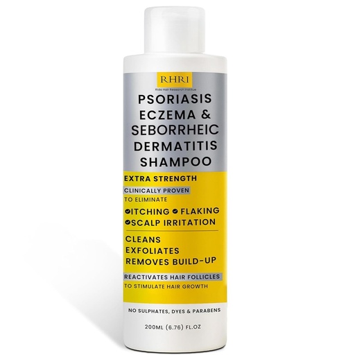 [BRSRAYYOC4GQYA3O] Antifungal Psoriasis Shampoo, Eczema, Seborrheic Dermatitis Shampoo | Soothes Itching, Flaking & Irritation | Repairs Scalp, Strengthens Hair, Stimulates Regrowth | Medicated Scalp Treatment