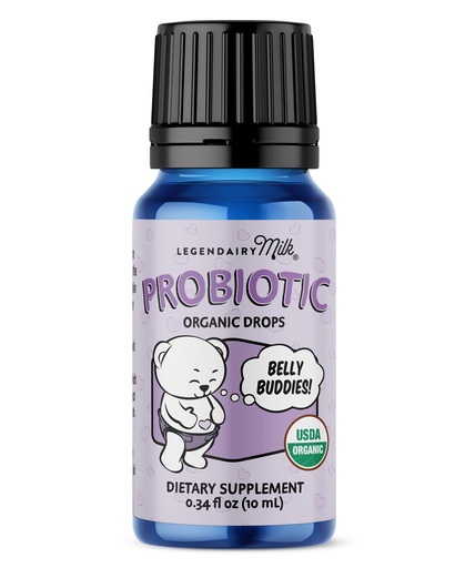 [BRSREY3QBMAQ2ETF] Legendairy Milk Baby Probiotic Drops Organic - Colic and Gas Drops for Newborns & Toddlers - Digestive Support, Constipation Relief - Toddler Probiotic Supports Occasional Diarrhea & Gas, 33 Servings