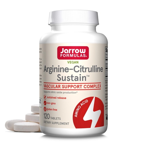 [BRSWGZAZAB7BOCLF] Jarrow Formulas Arginine-Citrulline Sustain - Supplement Supports Nitric Oxide Production, Blood Flow & Cardiovascular Health - Men's Health Formula - Up to 60 Servings