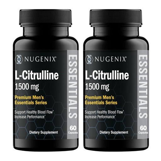 [BRSREEL5OANRO3Y3] Nugenix Essentials L-Citrulline Supplement for Enhanced Blood Flow and Performance - 1500 mg, 120 Capsules