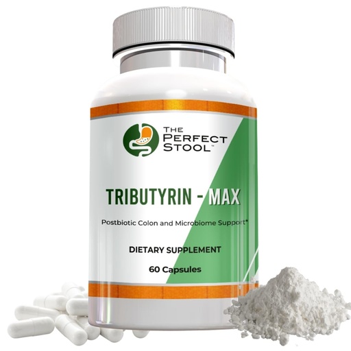 [BRSRMBQYCINAYF3F] Tributyrin-Max | 750 mg High Potency Tributyrin, Delayed-Release Butyrate for Complete, Formed Bowel Movements & Gut Barrier Support