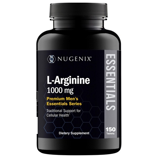 [BRSRAGQQA56GEE3G] Nugenix Essentials L-Arginine Amino Acid Supplement, 1000 mg, 150 Tablets