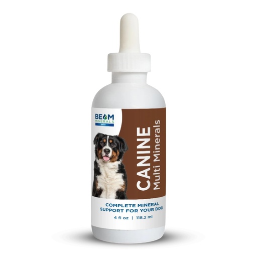 [BRSRAGDQCQFBYG3U] Beam Minerals Complete Canine Multi-Minerals | Full-Spectrum Minerals for Dogs | Contains Humic & Fulvic Acid | 4 fl Oz
