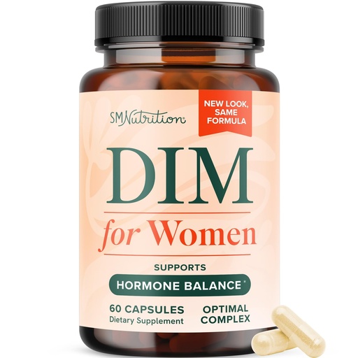 [BRSWGZQFCR5RAFDK] DIM Supplement for Women 250 mg | Estrogen & Hormone Balance | Menopause, Hot Flashes & Night Sweats Support | DIM Complex Estrogen Supplement for Women | with BioPerine | Gluten-Free | 60 Ct