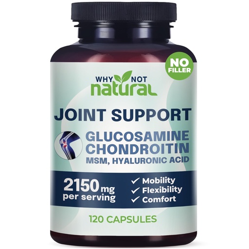 [BRSRAHQFB4GQGGQZ] Why Not Natural Glucosamine Chondroitin, MSM, Joint Support Supplements - Knee Pain Joints Health Suppplement