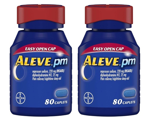 [BRSWKGYPAQDWMCLM] Aleve PM Easy Open Cap 80 ea(Pack of 2)