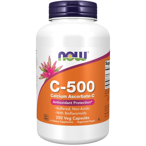 [BRSWIYQ7CEIRA2DG] NOW Foods Supplements, Vitamin C-500 Calcium Ascorbate, Antioxidant Protection*, 250 Veg Capsules