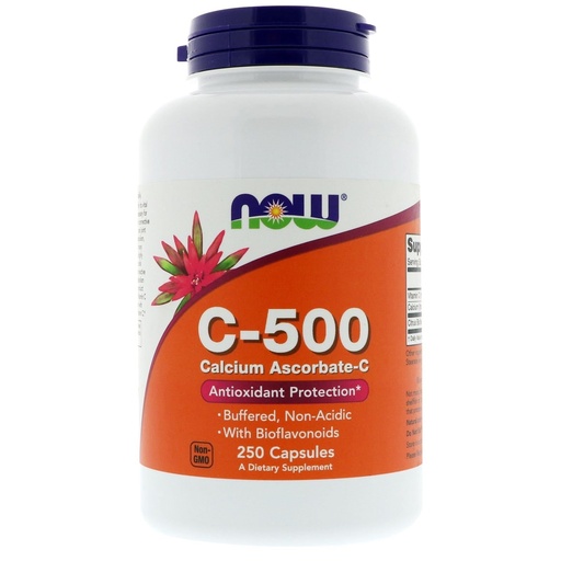 [BRSWIZTYDN4RMGQZ] Now Foods C-500 Calcium Ascorbate-C 250 Capsules