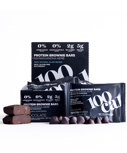 [BRSRA2QOBNYAIFL7] Chocolate Protein Bar Brownie | High Protein, Gluten Free Keto Snack with Vegan Protein for Healthy Gut and Weight Loss | Clean Protein Bars made with Organic Ingredients, Ashwagandha and MCT Oil | Wholesome Yum High Fiber Low Calorie Snacks 100 Calories each | Zero Added Sugar Snacks | 20 Units Snack Box | From 100 CAL SNACKS
