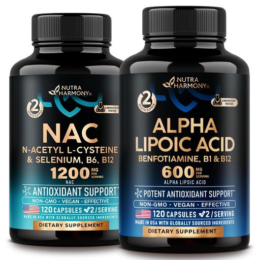 [BRSREYD3OEOQE3DX] NUTRAHARMONY NAC & Alpha Lipoic Acid Capsules